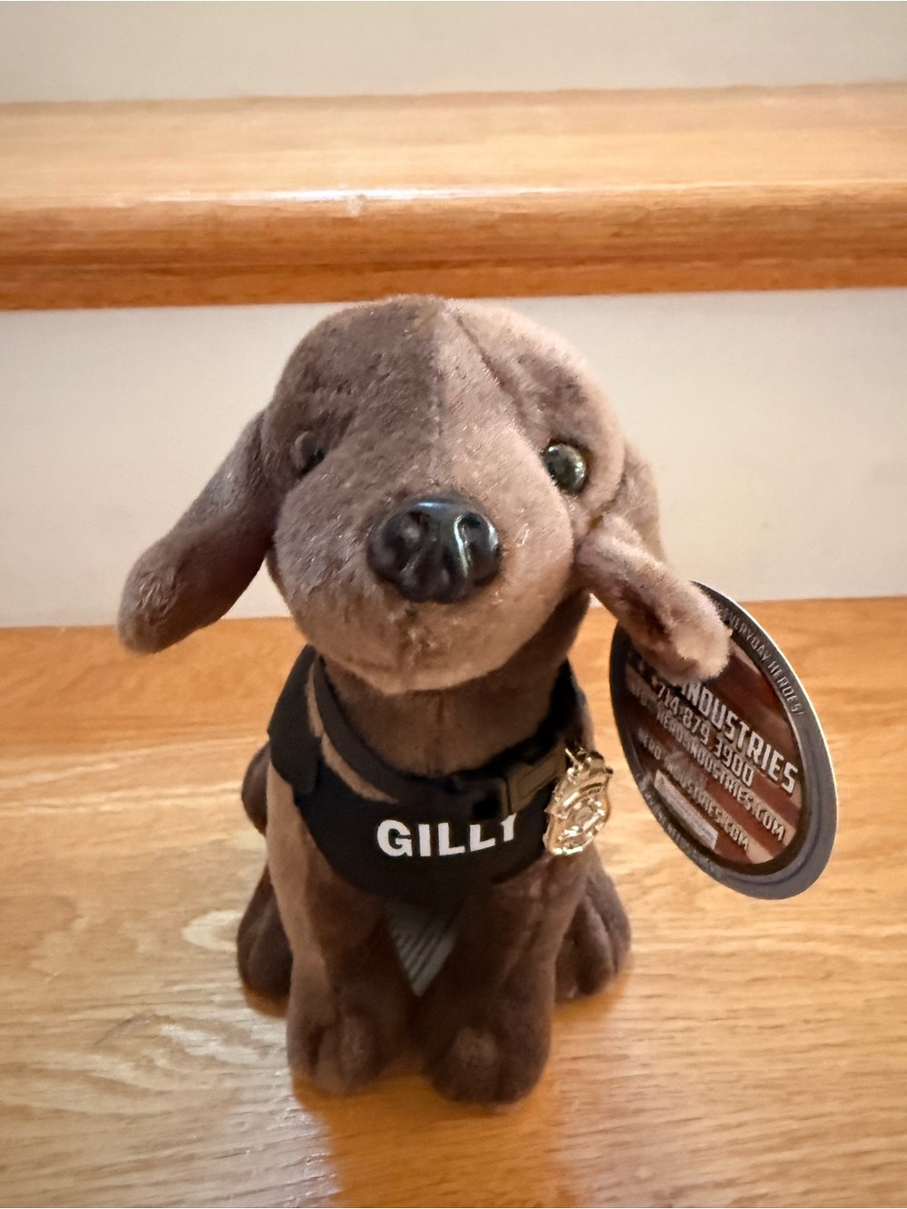 Hero Industries “Gilly” Bedford Police K9 Plush Dog – Autism Awareness – 8”
